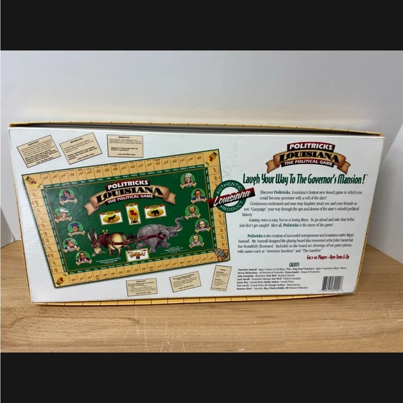 Louisiana POLITRICKS The Political Board Game Parady of LA Politics 1998 Vintage - Picture 3 of 9